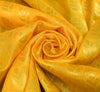 Indian Yellow Banarasi Sari Art Cotton Saree with Blouse Fabric Gold Zari Woven