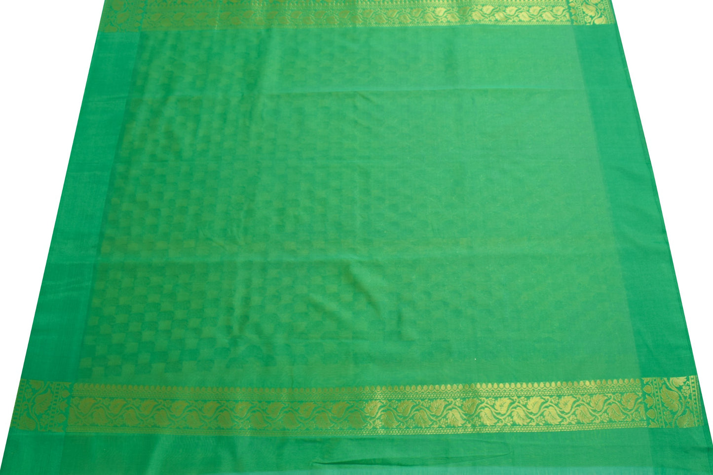 Indian Yellow Banarasi Sari Art Cotton Saree with Blouse Fabric Gold Zari Woven