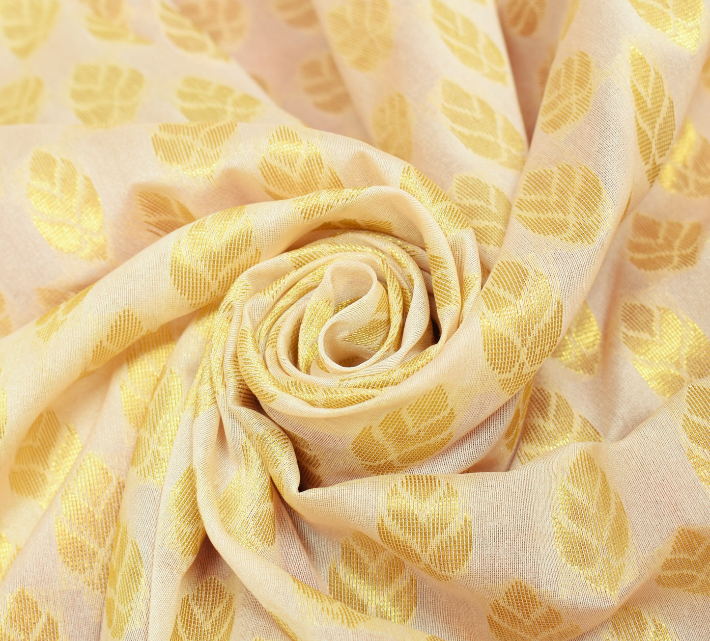 Indian Cream Red Banarasi Sari Art Cotton Saree Blouse Fabric Gold Zari Woven