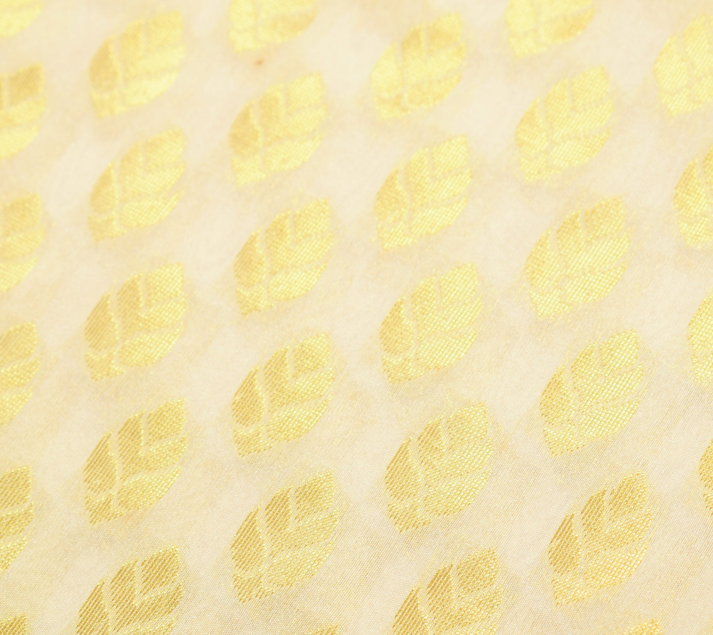 Indian Cream Red Banarasi Sari Art Cotton Saree Blouse Fabric Gold Zari Woven