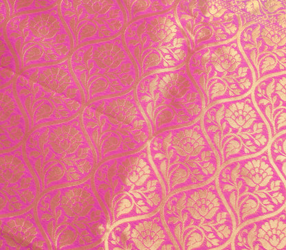 Indian Aqua Green Banarasi Sari Art Cotton Saree Blouse Fabric Gold Zari Woven