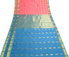 Indian Pink Sari Banarasi Art Cotton Saree with Blouse Intricate Gold Zari Woven
