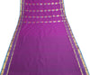 Purple Zari Woven Banarasi Saree Cotton Art Party Wear Sari with Blouse Fabric