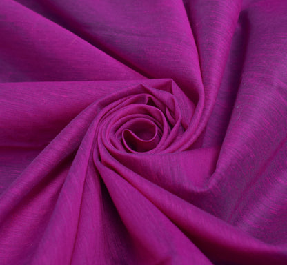 Purple Zari Woven Banarasi Saree Cotton Art Party Wear Sari with Blouse Fabric