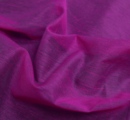 Purple Zari Woven Banarasi Saree Cotton Art Party Wear Sari with Blouse Fabric