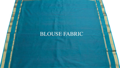 Purple Zari Woven Banarasi Saree Cotton Art Party Wear Sari with Blouse Fabric