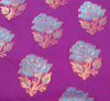 Purple Zari Woven Banarasi Saree Cotton Art Party Wear Sari with Blouse Fabric
