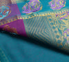 Purple Zari Woven Banarasi Saree Cotton Art Party Wear Sari with Blouse Fabric