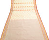 Cream Zari Woven Banarasi Saree Cotton Art Party Wear Sari with Blouse Fabric