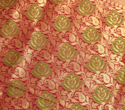 Cream Zari Woven Banarasi Saree Cotton Art Party Wear Sari with Blouse Fabric