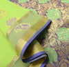 Zari Woven Green Banarasi Saree Cotton Art Party Wear Sari with Blouse Fabric