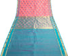 Zari Woven Pink Banarasi Saree Cotton Art Party Wear Sari with Blouse Fabric