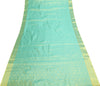 Indian Aqua Green Sari Banarasi Art Silk Saree with Blouse Gold Zari Weaving