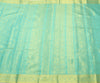 Indian Aqua Green Sari Banarasi Art Silk Saree with Blouse Gold Zari Weaving