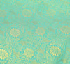 Indian Aqua Green Sari Banarasi Art Silk Saree with Blouse Gold Zari Weaving