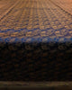 Banarasi Bed Cover Dark Blue Silk Woven Zari Brocade Indian Cushion & Pillow Set