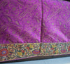 Dark Magenta Bed, Cushion & Pillow Cover Set Banarasi Silk & Woven Zari Brocade