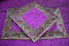 Dark Magenta Bed, Cushion & Pillow Cover Set Banarasi Silk & Woven Zari Brocade