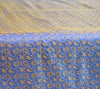 Blue Banarasi Bed, Cushion & Pillow Cover Set Indian Silk & Woven Zari Brocade