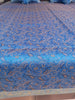 Banarasi Turquoise Blue Bed Cushion & Pillow Cover Set Silk Woven Zari Brocade