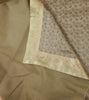 Banarasi Beige Bed Cushion & Pillow Cover Set Art Silk Woven Brocade Indian Gift