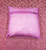 Banarasi Bed Cushion & Pillow Cover Set Wine Art Silk Woven Brocade Indian Gift