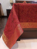 Banarasi Red Bed Cushion & Pillow Cover Set Art Silk Woven Brocade Indian Gift