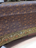 Gray Banarasi Bed Cushion & Pillow Cover Set Art Silk Woven Brocade Indian Gift