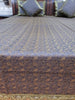 Gray Banarasi Bed Cushion & Pillow Cover Set Art Silk Woven Brocade Indian Gift