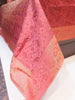 Banarasi Pink Bed Cushion & Pillow Cover Set Art Silk Woven Brocade Indian Gift