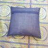 Banarasi  Bed Cushion & Pillow Cover Dark Blue Peacock Set Silk & Woven Brocade