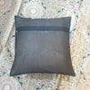 Black Banarasi Bed Cushion & Pillow Cover Set Mandala Woven Zari Brocade Gift
