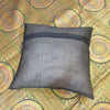 Banarasi Bed Cushion & Pillow Cover Set Mandala Black Woven Zari Brocade Gift