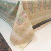 Banarasi Bed Cushion & Pillow Cover Set White Mandala Silk & Woven Zari Brocade