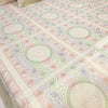 Banarasi Bed Cushion & Pillow Cover Set White Mandala Silk & Woven Zari Brocade