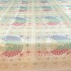 Banarasi Bed Cushion & Pillow Cover Set Peacock White Silk & Woven Brocade Gift