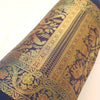 30x15 Inch Bolster Cover Blue Animal & Birds Woven Zari Brocade Banarasi Silk
