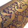 30x15 Inch Bolster Cover Blue Animal & Birds Woven Zari Brocade Banarasi Silk