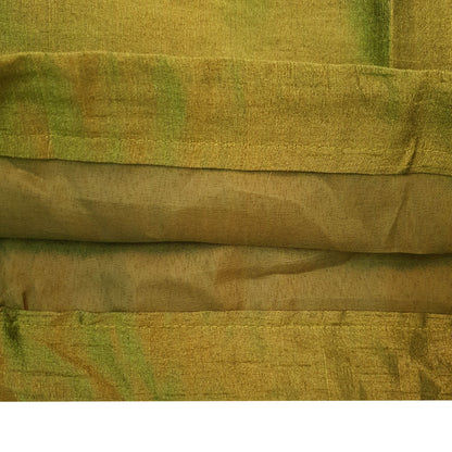 30x15 Inch Green Bolster Cover Mandala Woven Zari Brocade Banarasi Silk Decor