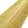 30x15 Inch Green Bolster Cover Mandala Woven Zari Brocade Banarasi Silk Decor