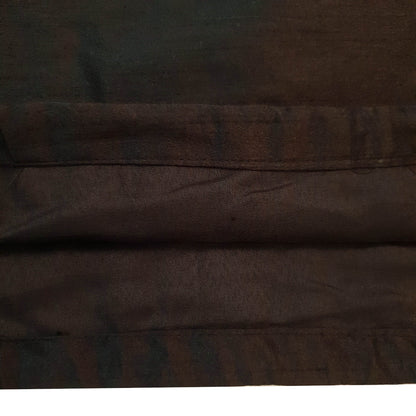 30x15 Inch Bolster Cover Elephant Woven Zari Brocade Banarasi Silk Decor Black