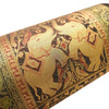 30x15 Inch Bolster Cover Elephant Woven Zari Brocade Banarasi Silk Decor Black