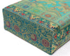 Aqua Green Handbag Ethnic Woven Zari Brocade Fabric Elephant Shoulder Hand Bag