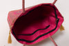 Pink Handbag Indian Ethnic Mandala Woven Zari Brocade Fabric Shoulder Hand Bag