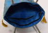 Turquoise Blue Handbag Indian Ethnic Woven Zari Brocade Floral Shoulder Hand Bag
