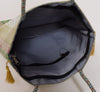 Indian Ethnic Handbag Morpankh Woven Zari Brocade Fabric Gray Shoulder Hand Bag