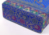 Indian Ethnic Handbag Blue Floral Woven Zari Brocade Fabric Shoulder Hand Bag