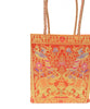 Orange Indian Handbag Ethnic Peacock Elephant Woven Zari Brocade Shoulder Bag