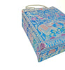 Turquoise Blue Handbag Ethnic Peacock Elephant Woven Zari Brocade Shoulder Bag
