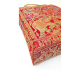 Red Indian Handbag Ethnic Peacock Elephant Woven Zari Brocade Shoulder Hand Bag